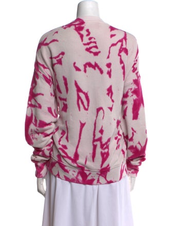 The Elder Statesman Printed Mock Neck Sweatshirt