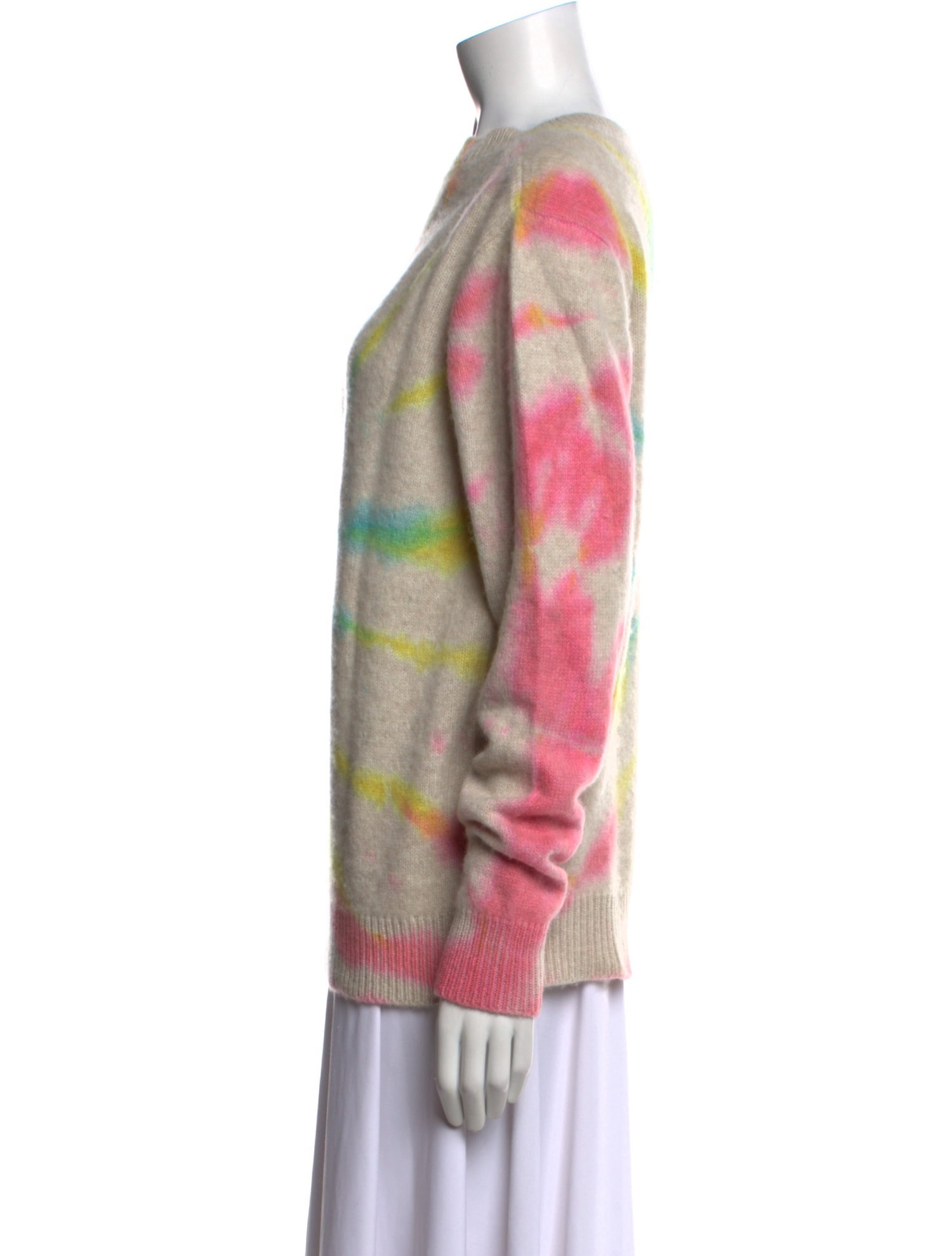 The Elder Statesman Cashmere Tie-Dye Print Sweater