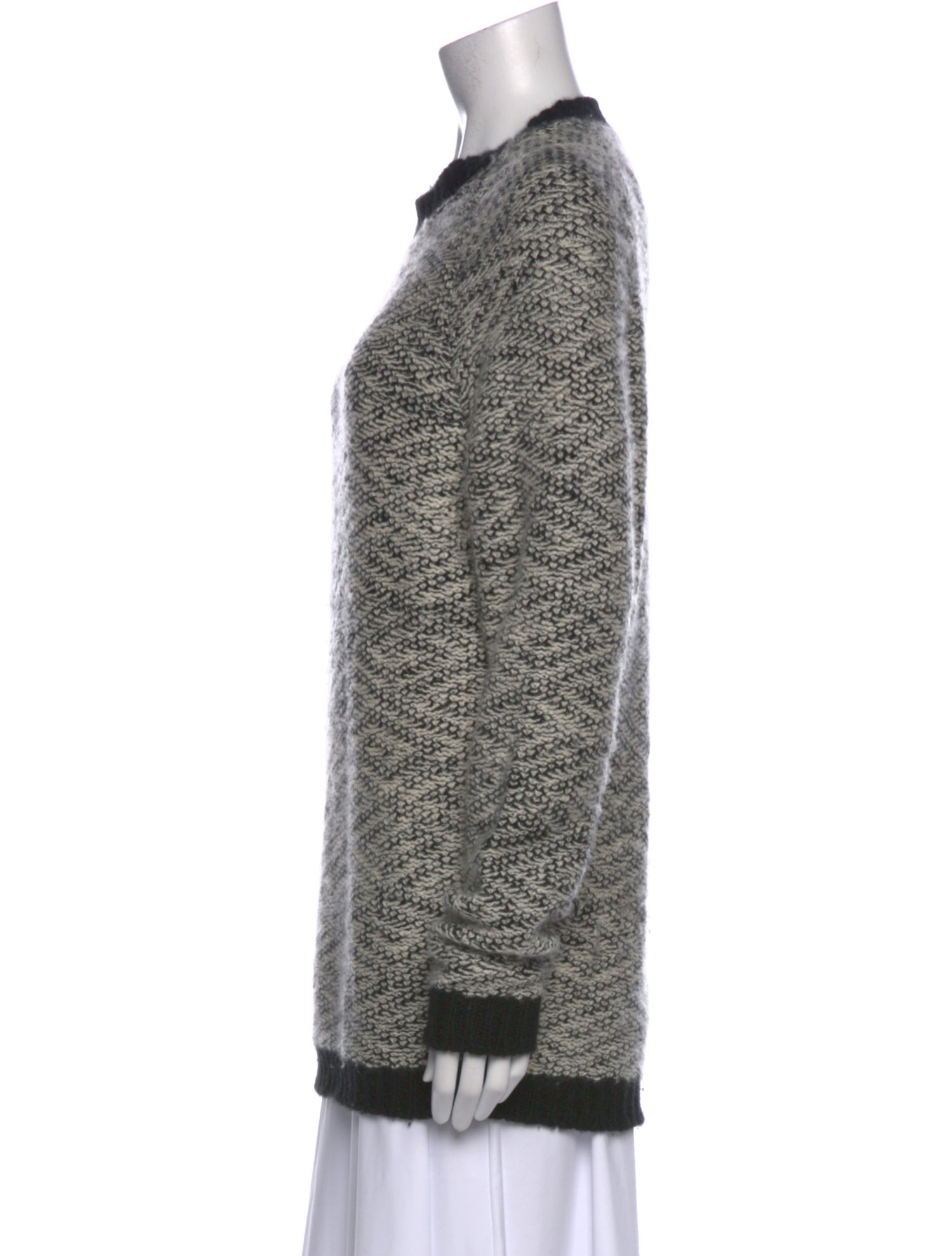 The Elder Statesman Printed Crew Neck Sweater