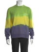 The Elder Statesman Colorblock Pattern Crew Neck Pullover