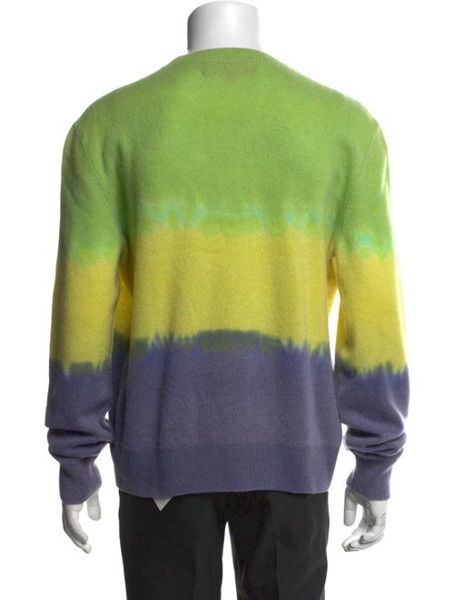 The Elder Statesman Colorblock Pattern Crew Neck Pullover
