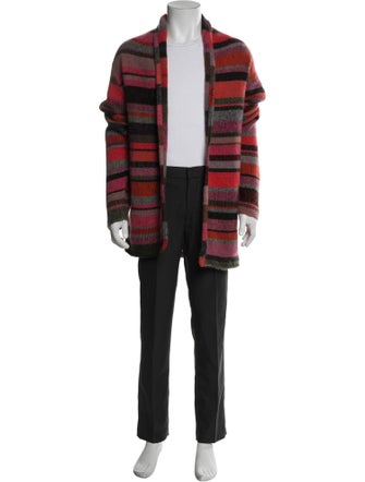 The Elder Statesman Cashmere Striped Cardigan