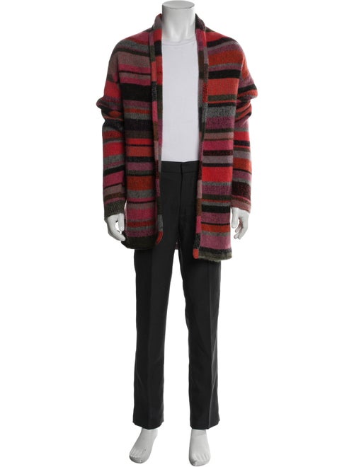 The Elder Statesman Cashmere Striped Cardigan