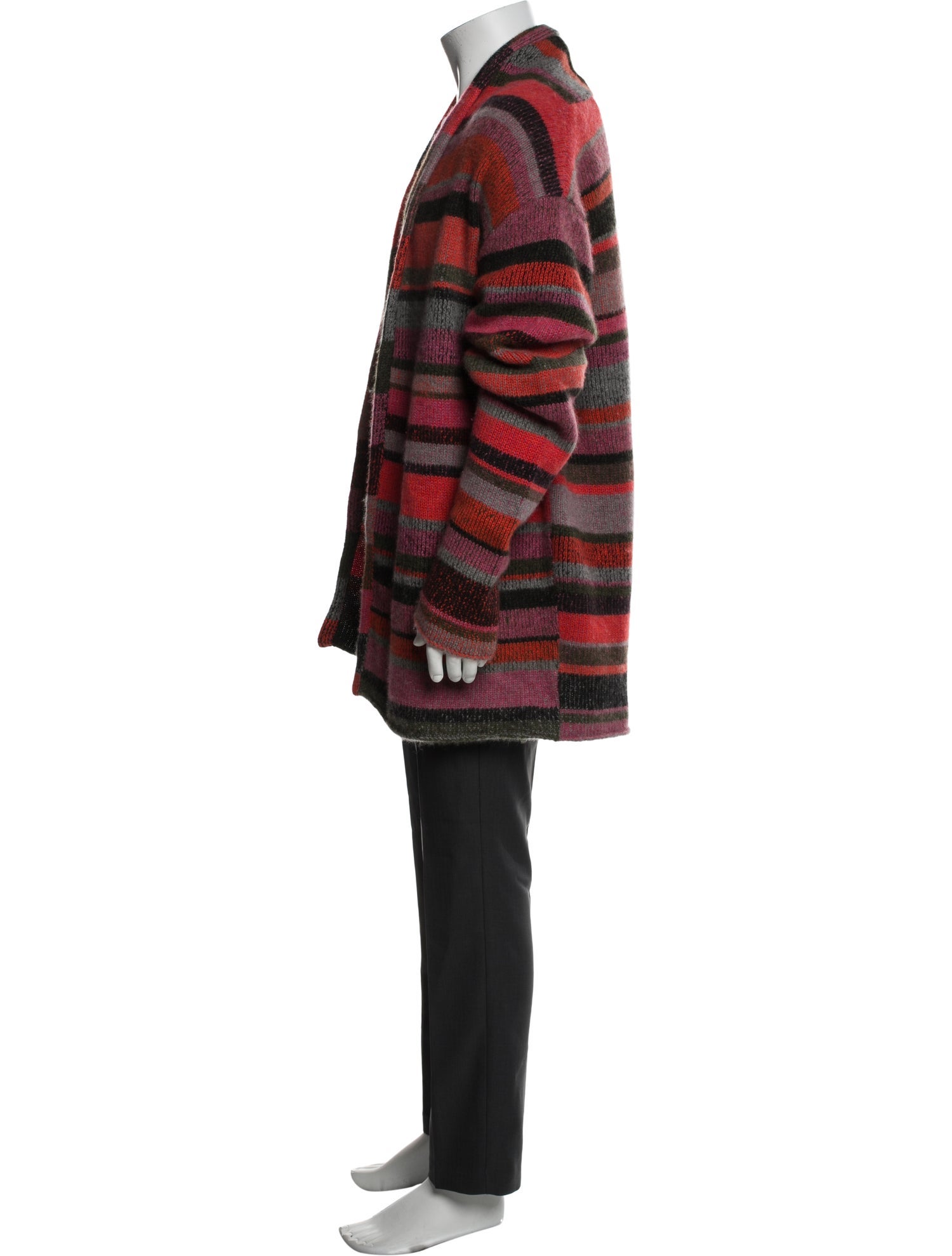 The Elder Statesman Cashmere Striped Cardigan
