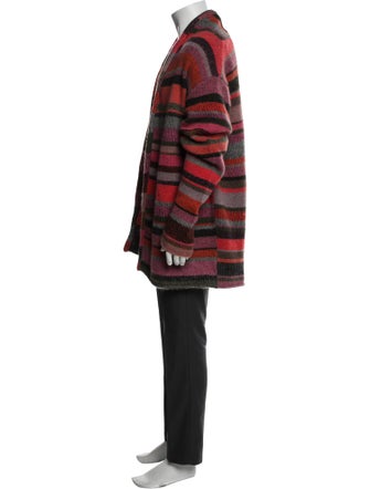 The Elder Statesman Cashmere Striped Cardigan