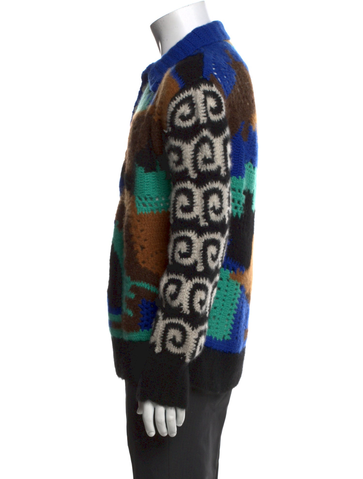 The Elder Statesman Cashmere Printed Cardigan