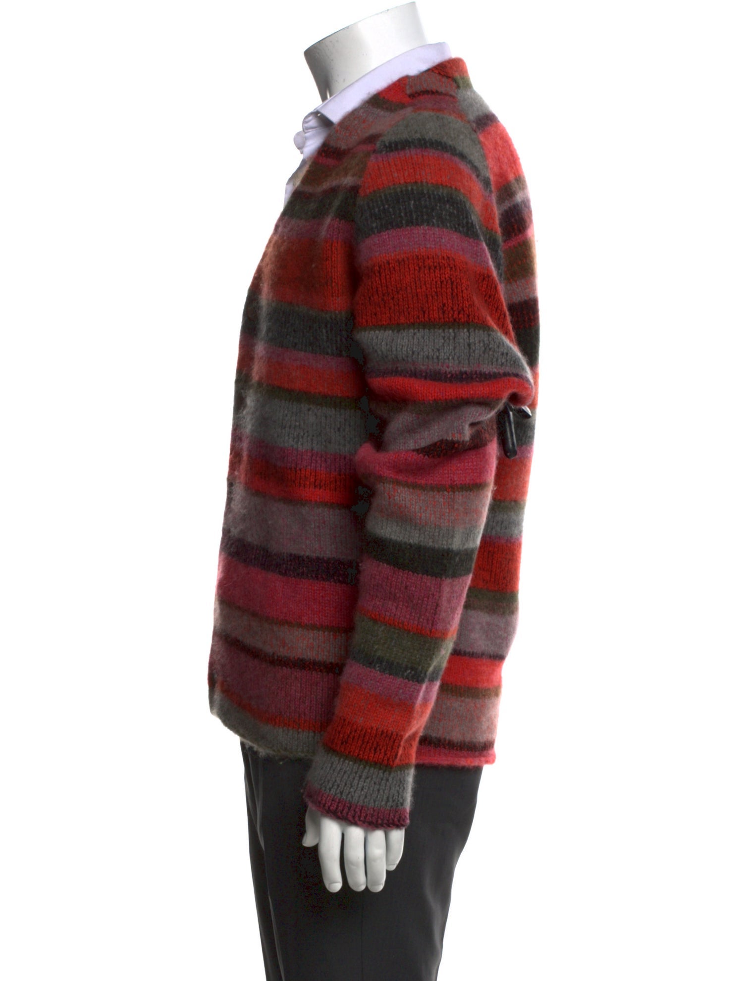 The Elder Statesman Cashmere Striped Cardigan