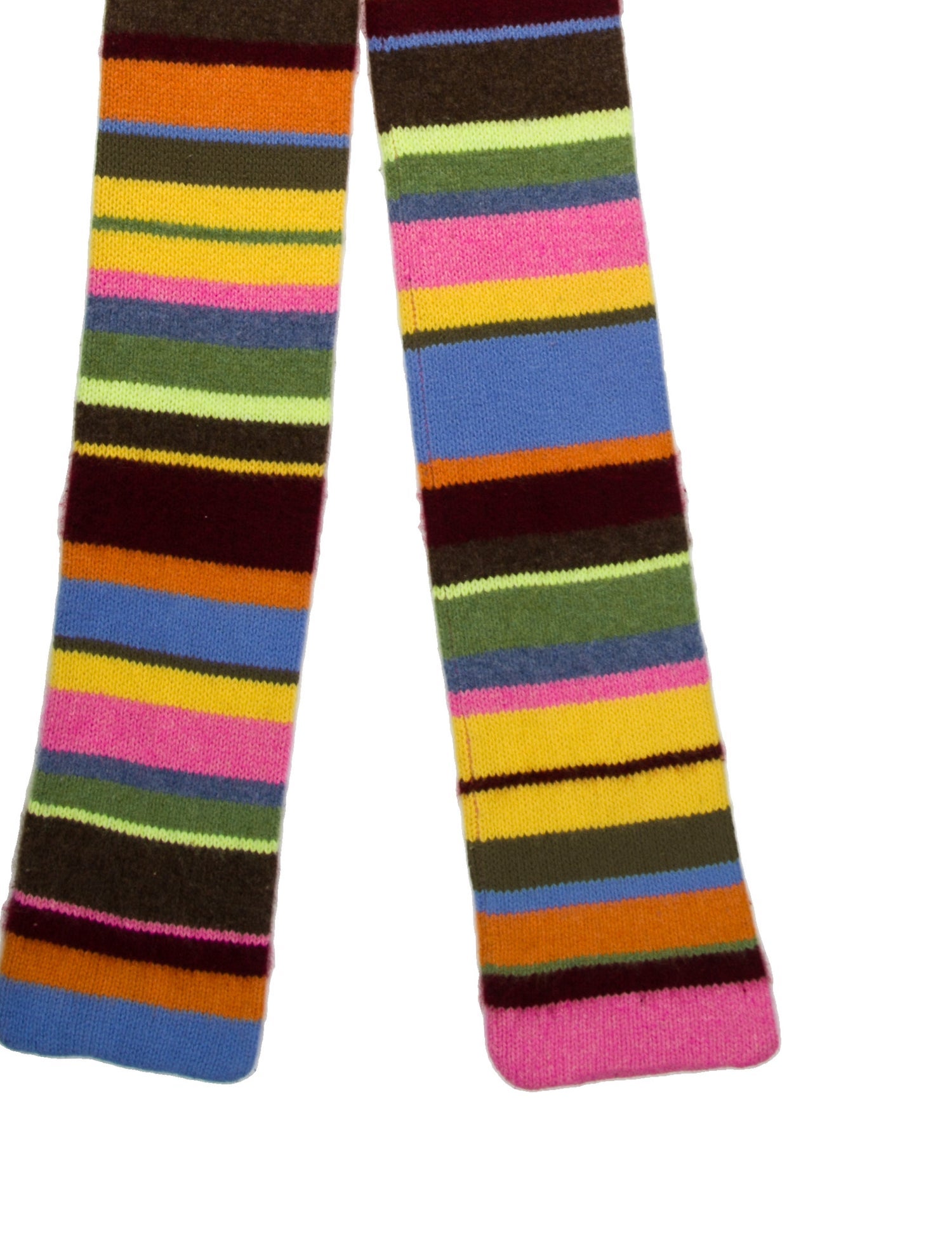 The Elder Statesman Cashmere Striped Scarf