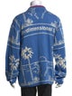 The Elder Statesman Printed V-Neck Cardigan