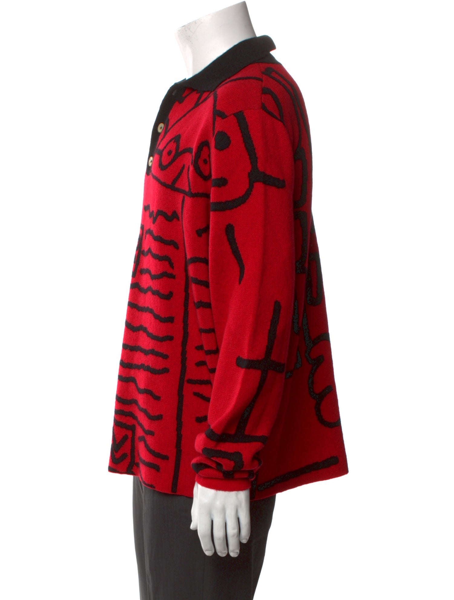 The Elder Statesman Cashmere Mock Neck Polo Sweater