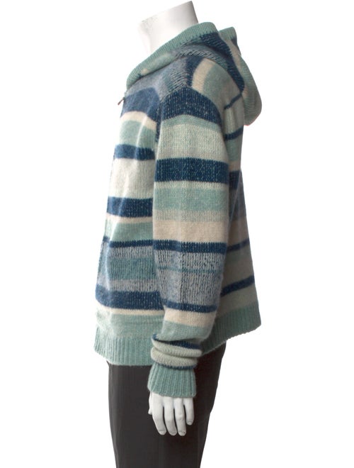 The Elder Statesman Cashmere Striped Cardigan