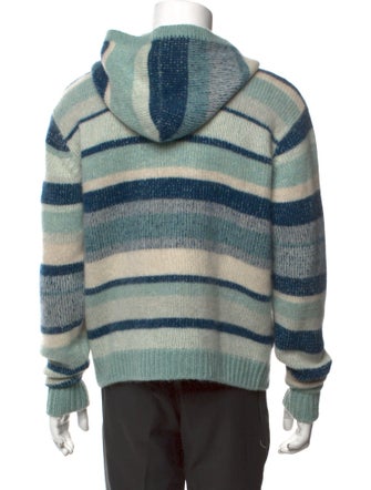 The Elder Statesman Cashmere Striped Cardigan