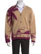 The Elder Statesman Cashmere Printed Cardigan