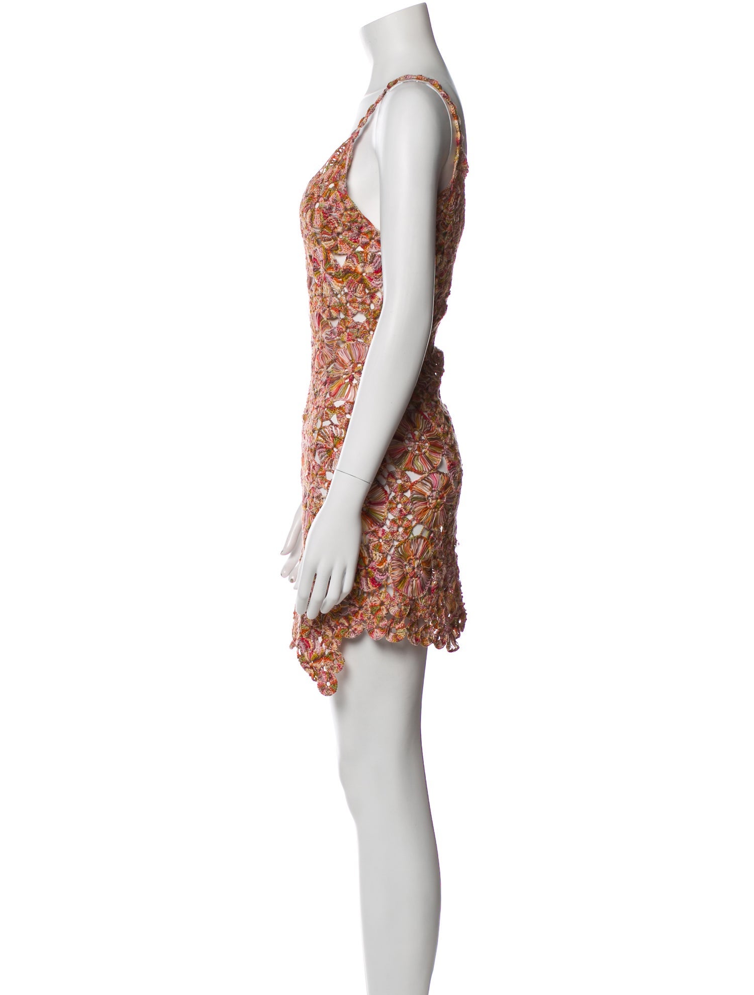 The Elder Statesman Floral Print Mini Dress