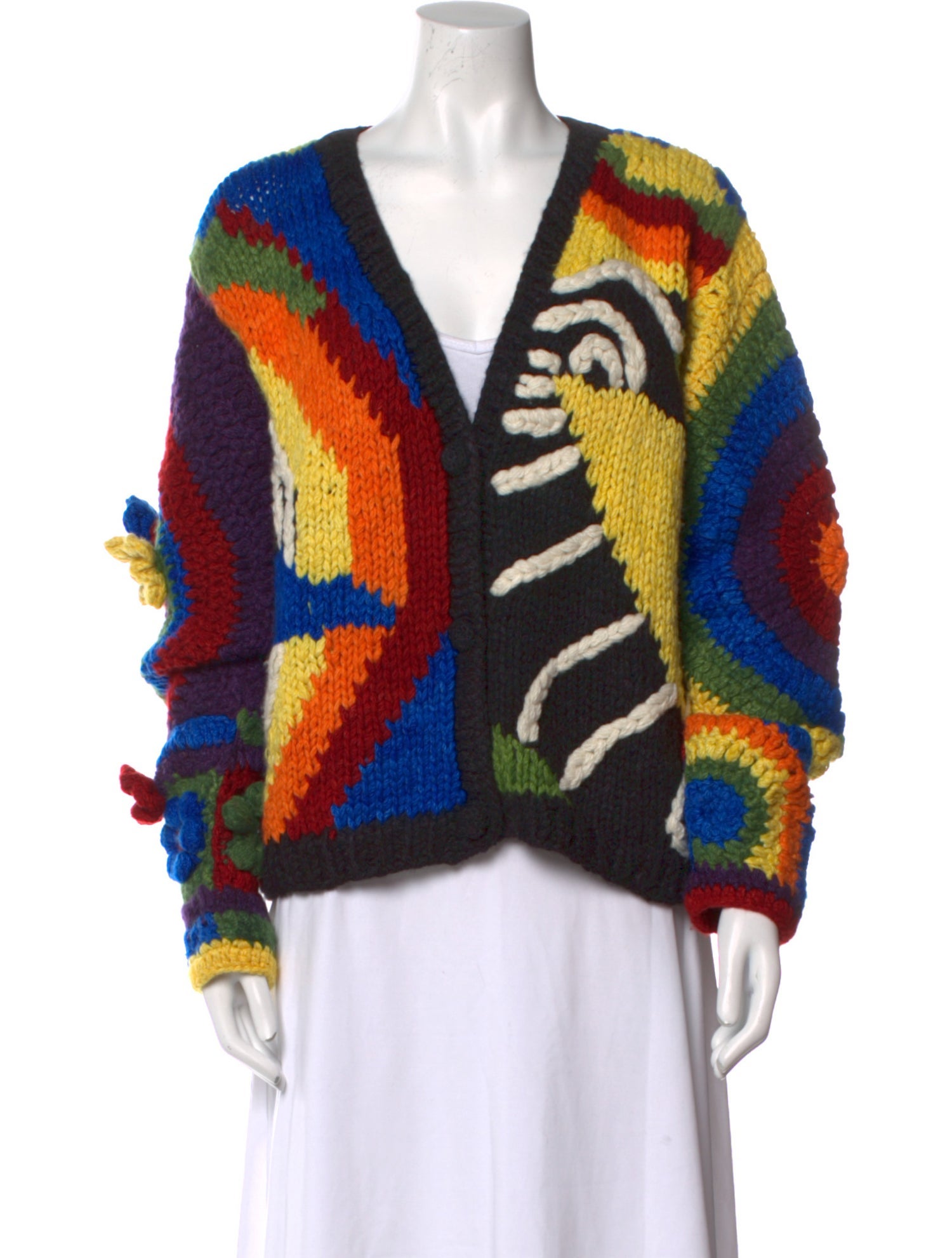 The Elder Statesman Cashmere Printed Sweater