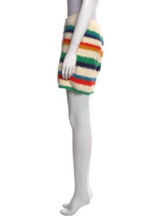 The Elder Statesman Striped Mini Shorts