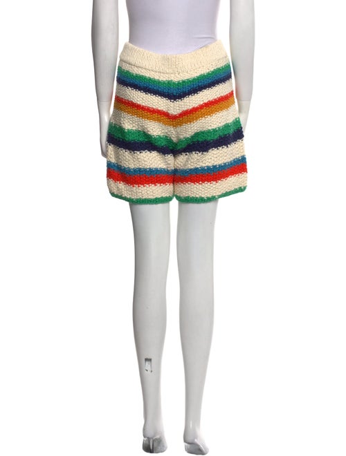 The Elder Statesman Striped Mini Shorts