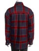 The Elder Statesman Plaid Print Long Sleeve Shirt