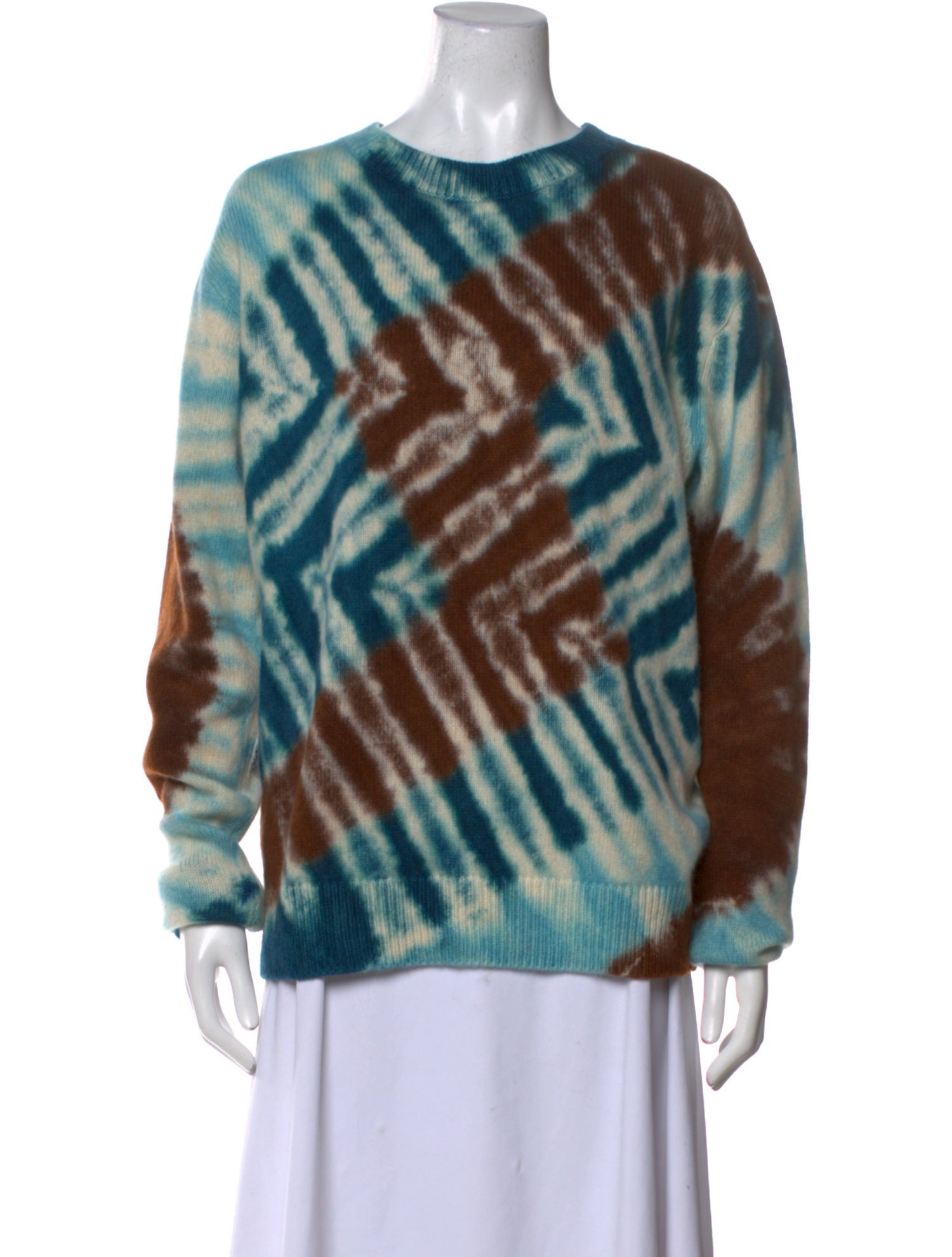 The Elder Statesman Cashmere Tie-Dye Print Sweater