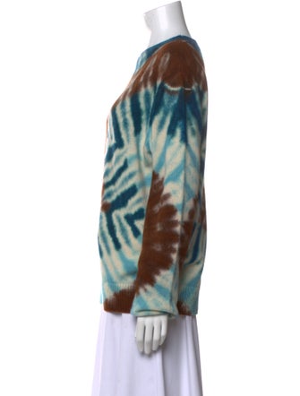 The Elder Statesman Cashmere Tie-Dye Print Sweater