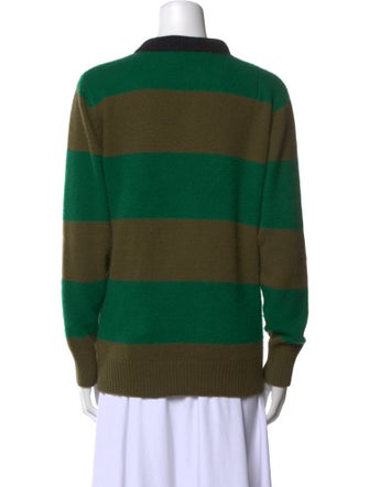 The Elder Statesman Cashmere Striped Sweatshirt