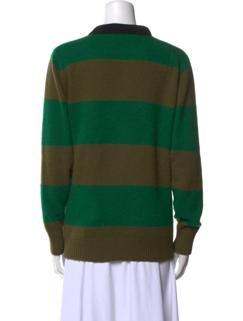 The Elder Statesman Cashmere Striped Sweatshirt