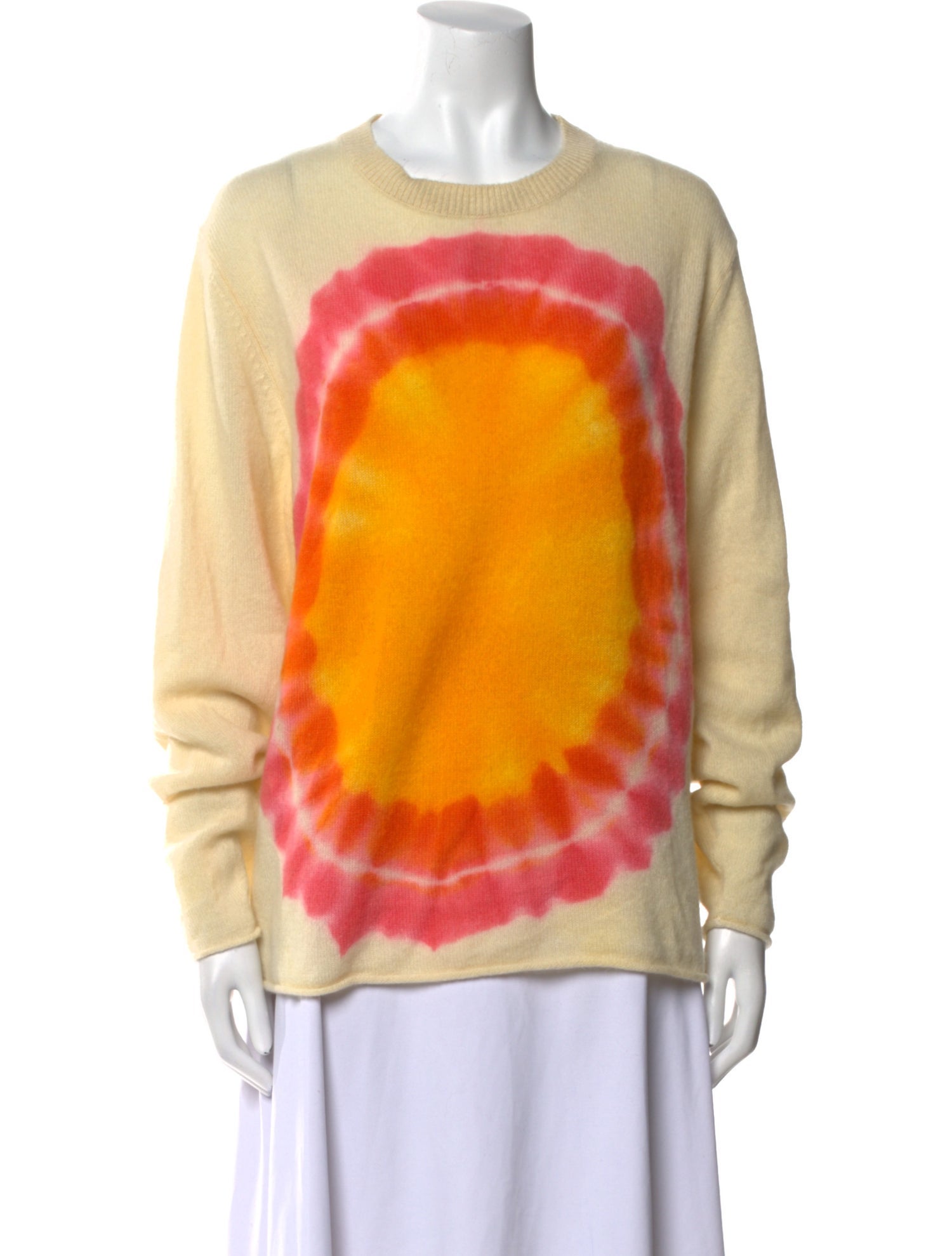 The Elder Statesman Cashmere Tie-Dye Print Sweater