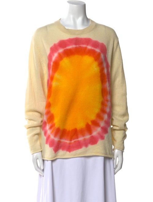 The Elder Statesman Cashmere Tie-Dye Print Sweater
