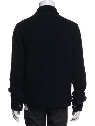 The Elder Statesman Cashmere Collar Polo Sweater