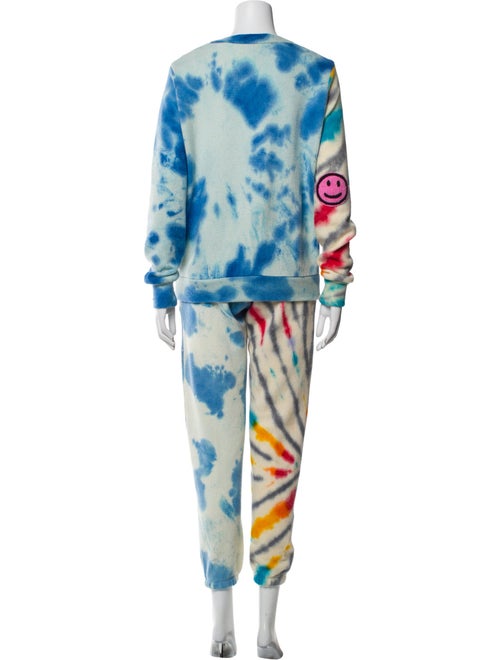 The Elder Statesman Cashmere Tie-Dye Print Lounge Set