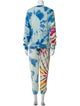The Elder Statesman Cashmere Tie-Dye Print Lounge Set