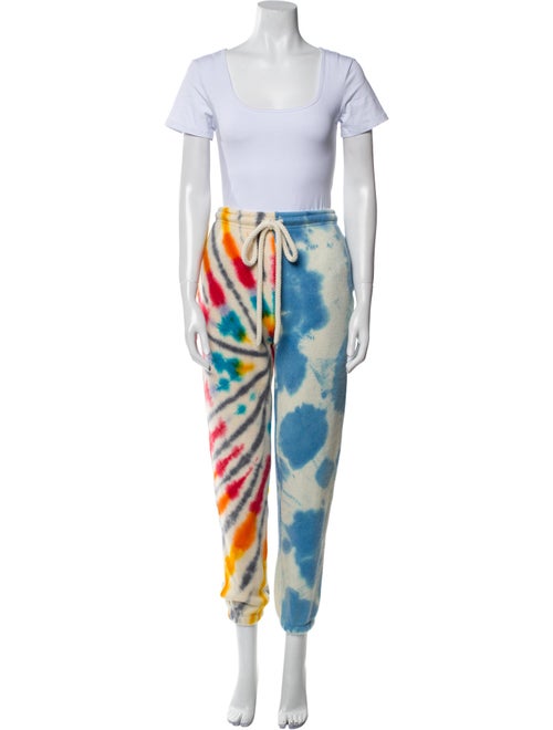 The Elder Statesman Cashmere Tie-Dye Print Lounge Set