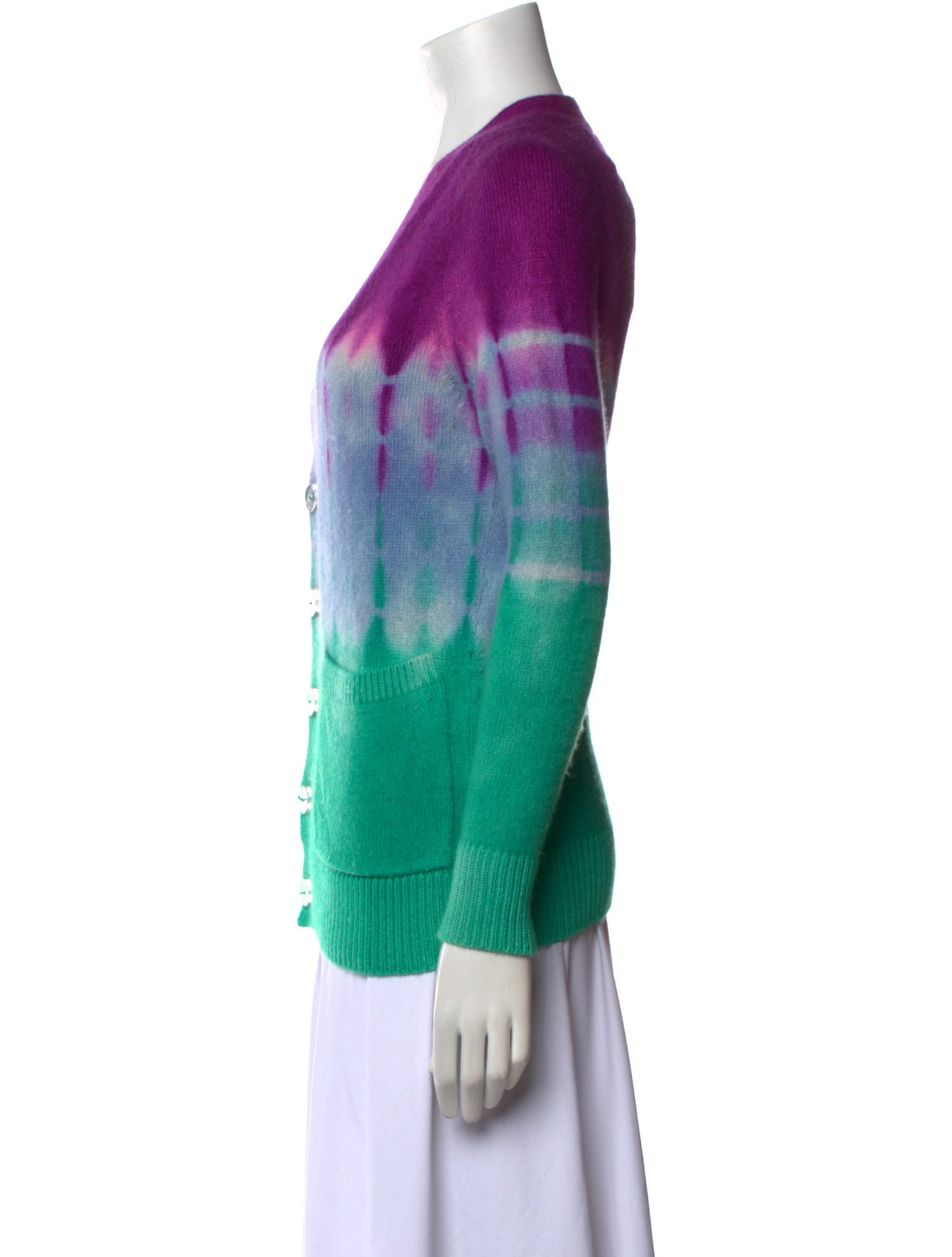 The Elder Statesman Cashmere Tie-Dye Print Sweater
