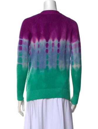 The Elder Statesman Cashmere Tie-Dye Print Sweater