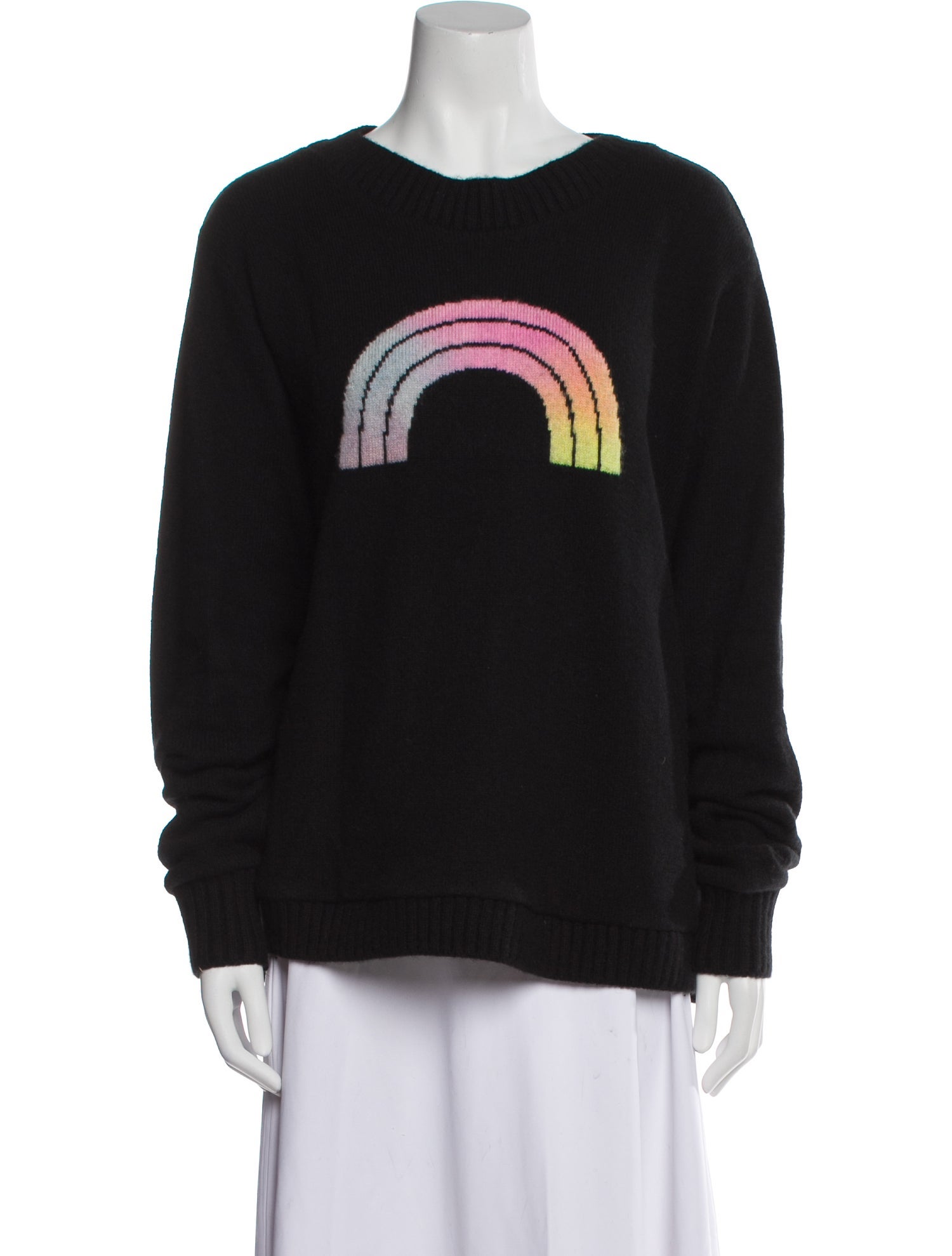 The Elder Statesman Cashmere Graphic Print Sweater