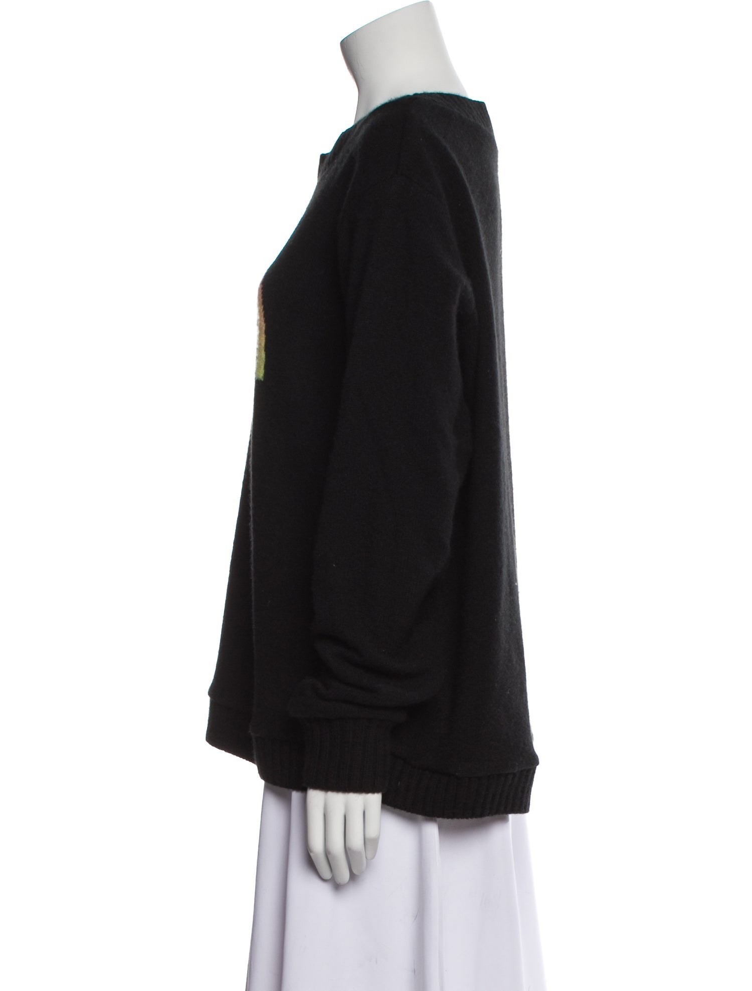 The Elder Statesman Cashmere Graphic Print Sweater