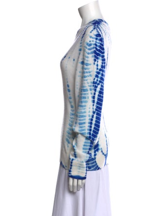 The Elder Statesman Cashmere Tie-Dye Print Sweater