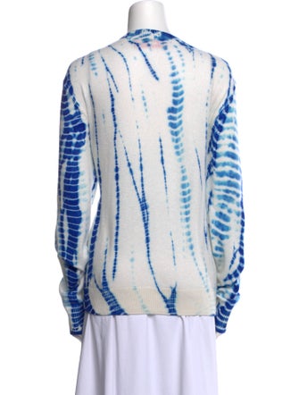 The Elder Statesman Cashmere Tie-Dye Print Sweater