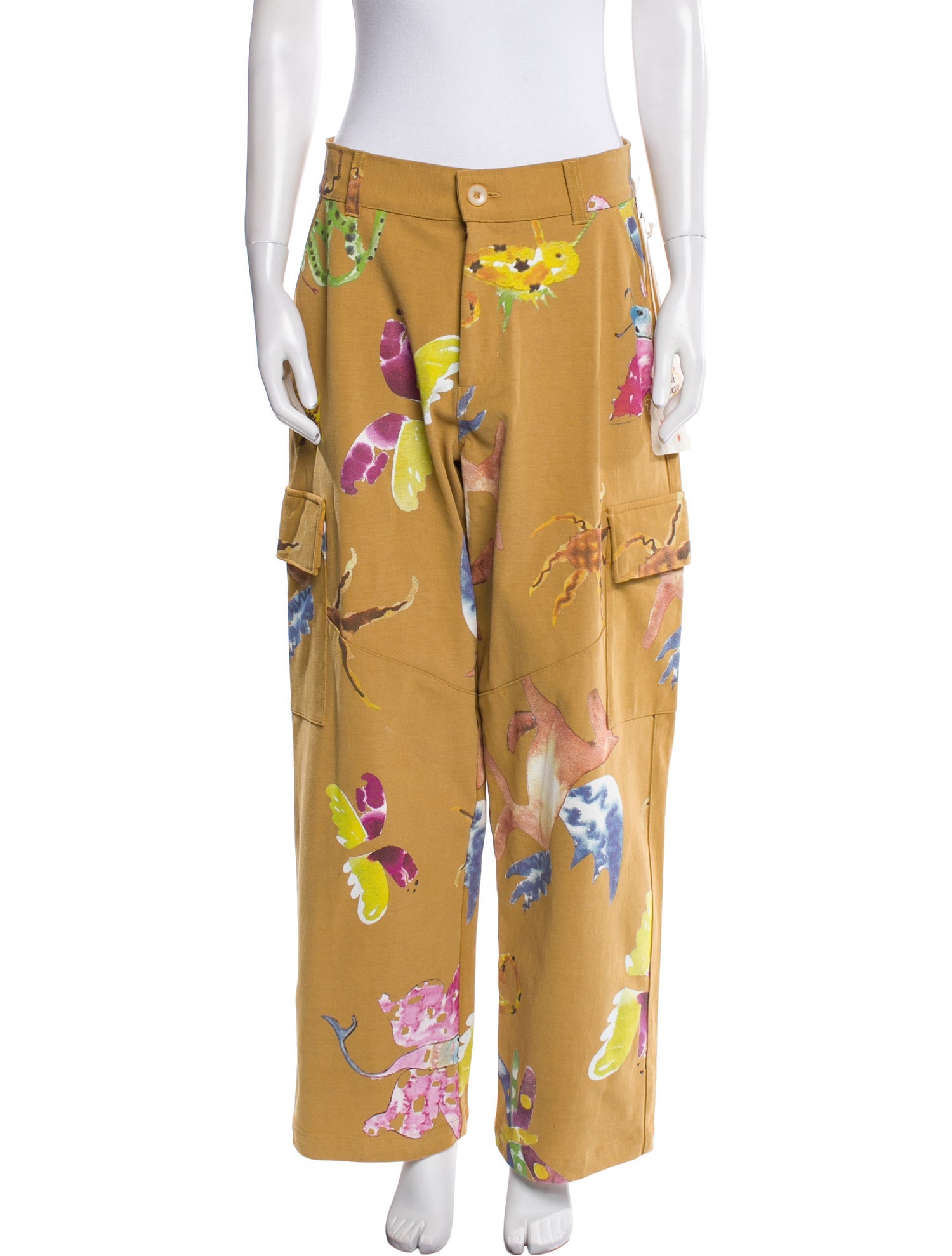 The Elder Statesman Floral Print Wide Leg Pants