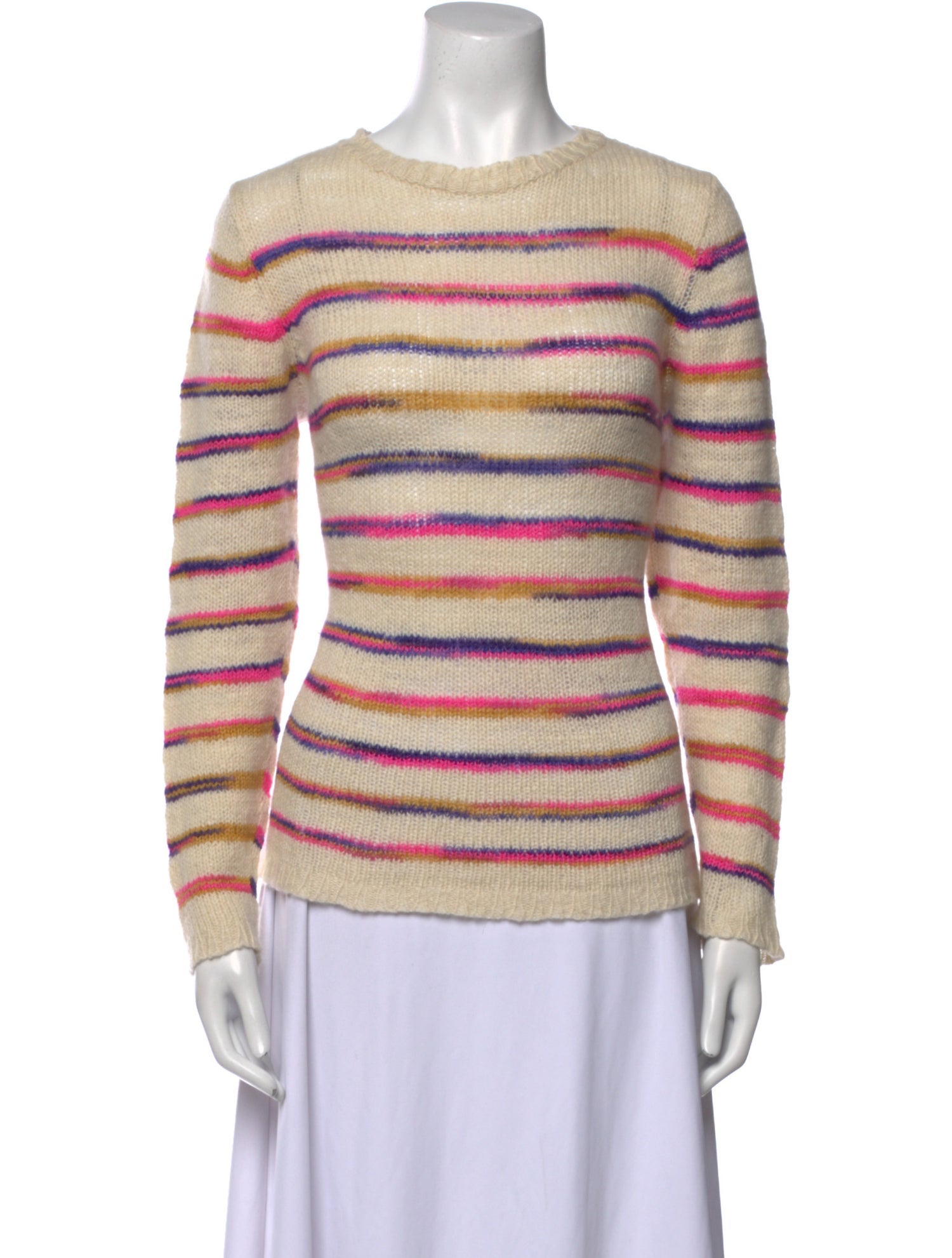 The Elder Statesman Cashmere Striped Sweater