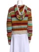 The Elder Statesman Striped Mock Neck Sweater