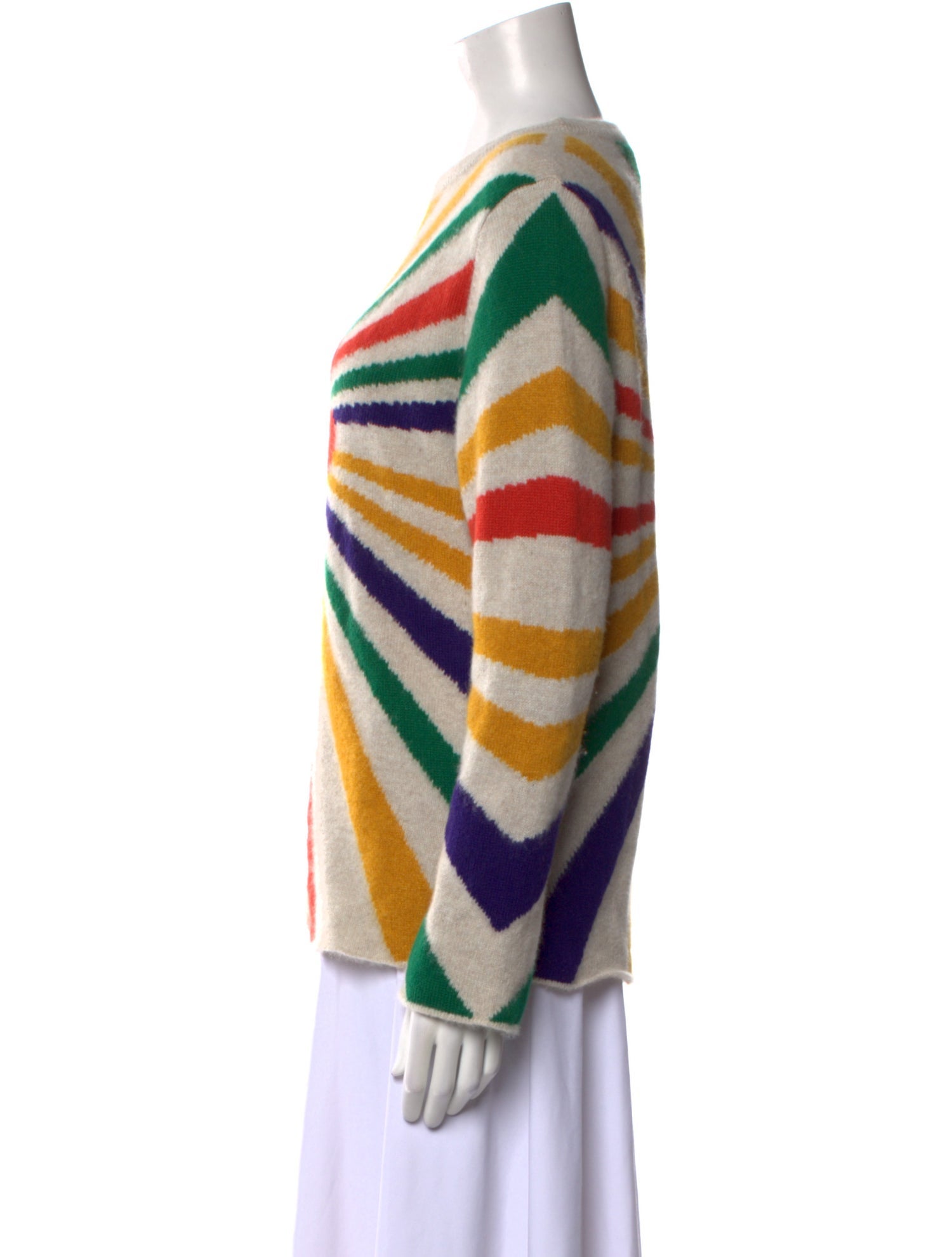 The Elder Statesman Cashmere Printed Sweater