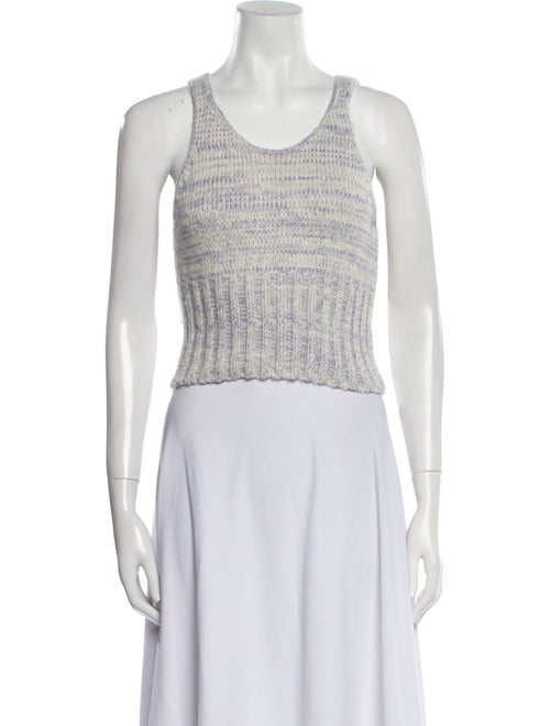 The Elder Statesman Cashmere Printed Crop Top