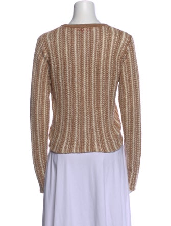 The Elder Statesman Striped V-Neck Sweater
