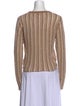 The Elder Statesman Striped V-Neck Sweater