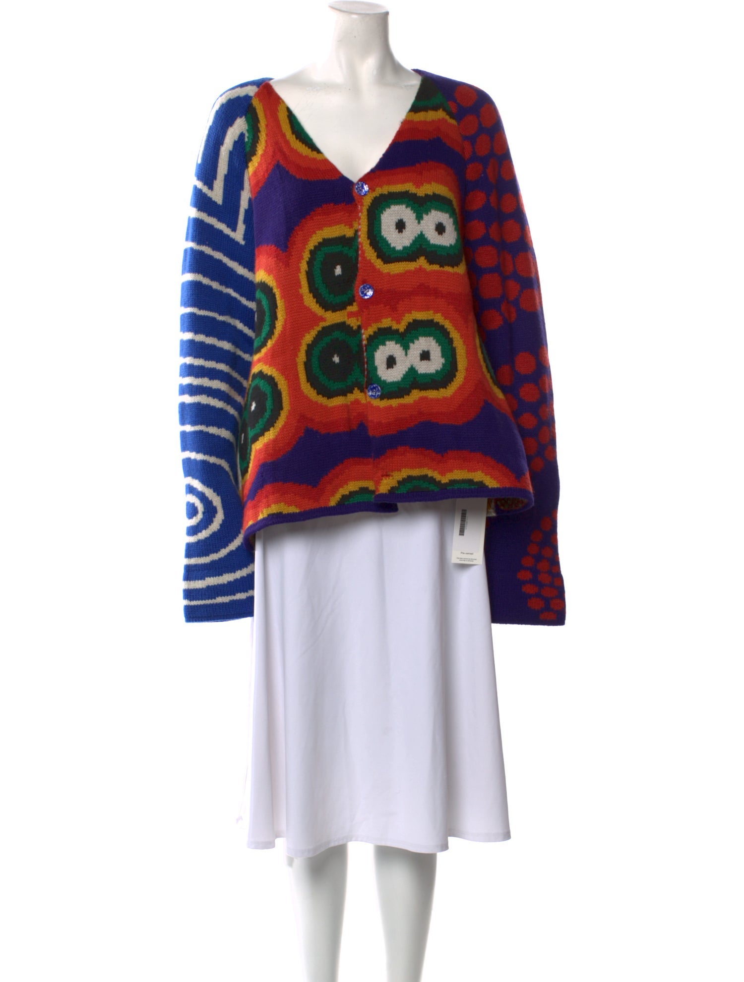 The Elder Statesman Cashmere Graphic Print Sweater