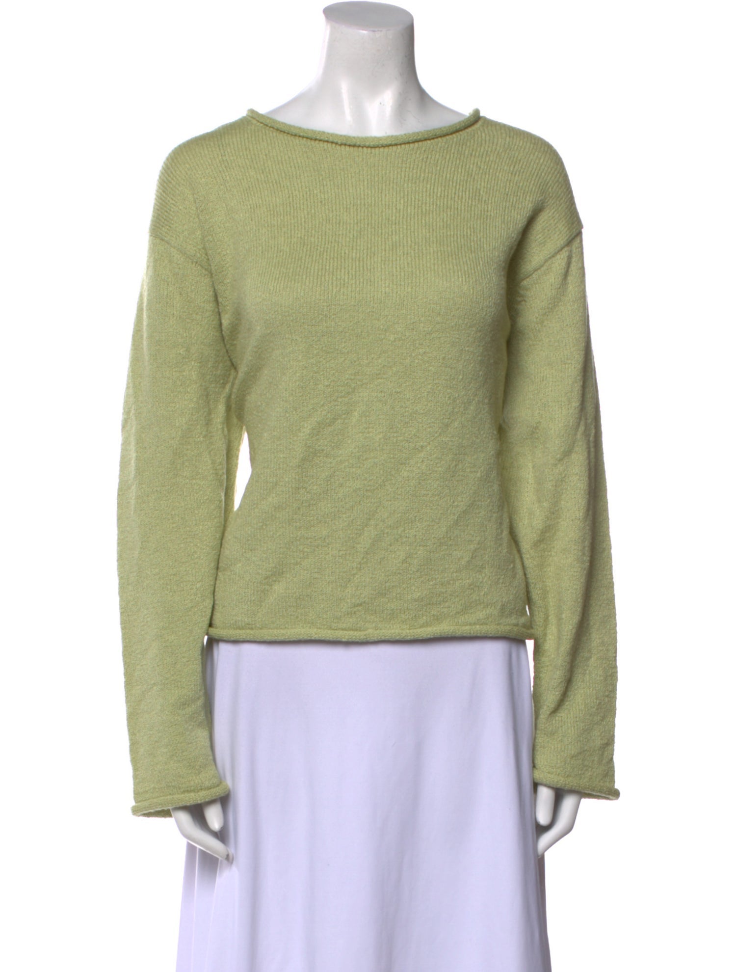 The Elder Statesman Scoop Neck Long Sleeve Sweatshirt