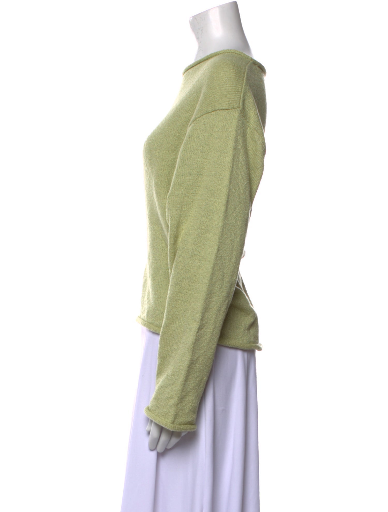 The Elder Statesman Scoop Neck Long Sleeve Sweatshirt