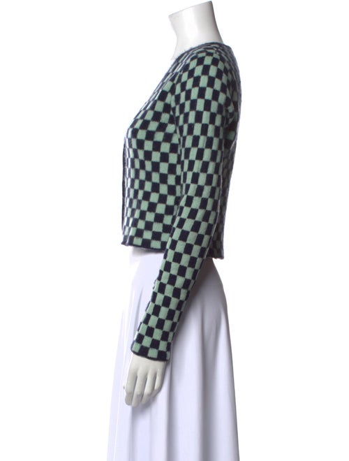 The Elder Statesman Cashmere Plaid Print Sweater