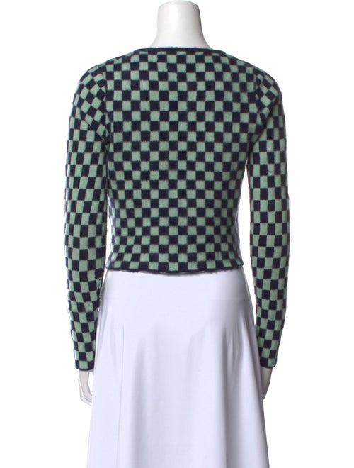 The Elder Statesman Cashmere Plaid Print Sweater